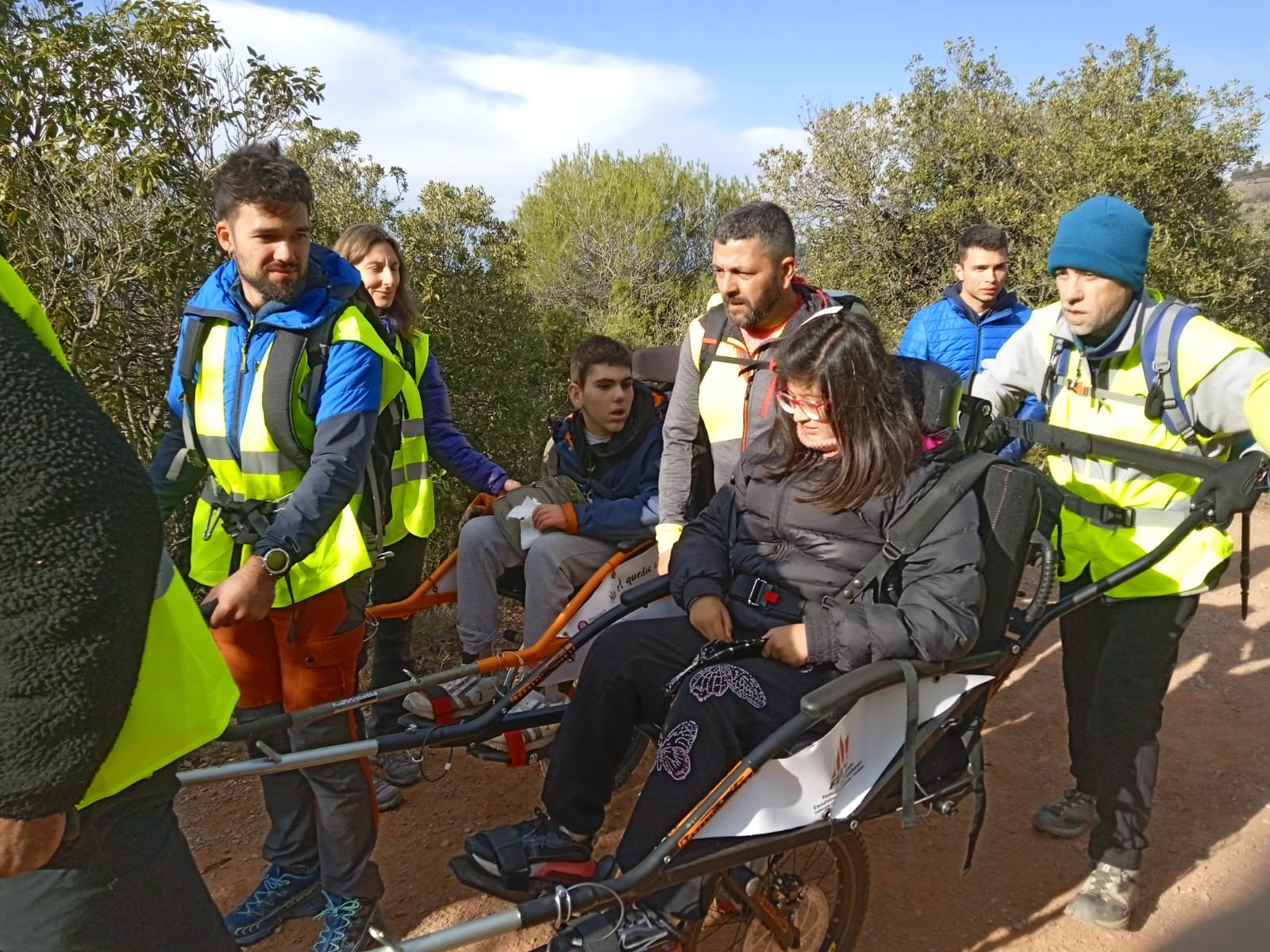 Una de les rutes amb cadira Joelette