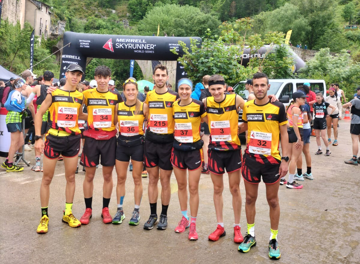 Els integrants de la selecció catalana al Tarn 